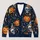Pumpkin Skull Bat Halloween Style for Spooky Fall Everyday Layering and Plus Size Women All-over Print Knitted Cardigan - 1