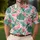 Tropical Flamingo Jungle Leaves For Resort Holidays And Beach Getaways Summer Style Men's Polo Shirt - 4