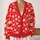 Red Ho Ho Snowflake Holiday Cheer For Festive Layering Women And Winter Gatherings All-over Print Knitted Cardigan - 2