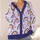 Rainbow Heart Boho Casual Layering Style for Everyday Outings and Plus Size Women’s Gifts All-over Print Knitted Cardigan - 4