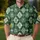 Green Argyle Golf Club Motifs for Relaxed Country Club Weekends and Fairway Lovers Men's Polo Shirt - 4