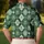 Green Argyle Golf Club Motifs for Relaxed Country Club Weekends and Fairway Lovers Men's Polo Shirt - 5