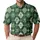 Green Argyle Golf Club Motifs for Relaxed Country Club Weekends and Fairway Lovers Men's Polo Shirt - 1