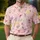 Pastel Martini Cocktail Garden for Brunch Parties, Girls’ Nights and Cocktail Lovers Men's Polo Shirt - 4