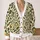 Vintage Olive Folk Botanicals and Mustard Medallions for Relaxed Everyday Layering for Men All-over Print Knitted Cardigan - 2