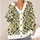 Vintage Olive Folk Botanicals and Mustard Medallions for Relaxed Everyday Layering for Men All-over Print Knitted Cardigan - 4