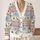 Nordic Reindeer Snowflake Holiday Motifs for Cozy Winter Layering and Festive Menswear All-over Print Knitted Cardigan - 2