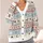 Nordic Reindeer Snowflake Holiday Motifs for Cozy Winter Layering and Festive Menswear All-over Print Knitted Cardigan - 4