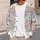 Nordic Reindeer Snowflake Holiday Motifs for Cozy Winter Layering and Festive Menswear All-over Print Knitted Cardigan - 5