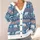 Polar Bear Winter Motifs For Cozy Holiday Layering, Men's Casual Nordic Style Gift All-over Print Knitted Cardigan - 4