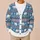 Polar Bear Winter Motifs For Cozy Holiday Layering, Men's Casual Nordic Style Gift All-over Print Knitted Cardigan - 6