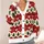 Festive Reindeer and Evergreen Trees for Cozy Holiday Gatherings and Winter Layering All-over Print Knitted Cardigan - 4