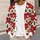 Festive Reindeer and Evergreen Trees for Cozy Holiday Gatherings and Winter Layering All-over Print Knitted Cardigan - 5