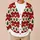 Festive Reindeer and Evergreen Trees for Cozy Holiday Gatherings and Winter Layering All-over Print Knitted Cardigan - 6