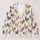 Colorful Folk Chickens for Casual Farmhouse Layering and Everyday Country Lifestyle All-over Print Knitted Cardigan - 1