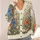 Wildflower Meadow Blooms for Relaxed Weekend Layering and Youthful Everyday Style All-over Print Knitted Cardigan - 4