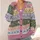 Pastel Floral Stripes for Everyday Autumn Layering and Cottagecore Women's Wardrobes All-over Print Knitted Cardigan - 4