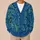 Blue Peacock Feather Botanical Foliage for Elegant Fall Layering and Everyday Style All-over Print Knitted Cardigan - 6