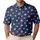 Navy Pink Star Golf Style for Patriotic Summer Outings, Resort Days, and Weekends Men's Polo Shirt - 1