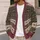 Burgundy Charcoal Vintage Geometric Layers For Casual Office And Relaxed Weekend Wear All-over Print Knitted Cardigan - 5