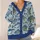 Blue Fish Motif For Relaxed Coastal Layering And Everyday Seaside Style For Women All-over Print Knitted Cardigan - 4