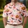 Pink Halloween Ghost Pumpkin Bats for Spooky Season Parties and Fall Festival Fun Men's Polo Shirt - 4