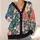 Colorful Wildflower Blooms For Relaxed Autumn Layering And Everyday Outdoor Style All-over Print Knitted Cardigan - 4