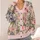 Watercolor Botanical Garden Collage for Relaxed Everyday Layering and Weekend Wear All-over Print Knitted Cardigan - 4