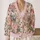 Watercolor Botanical Garden Collage for Relaxed Everyday Layering and Weekend Wear All-over Print Knitted Cardigan - 2