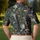 Gray Alien Mushroom Forest Theme Gift for Sci-Fi Lovers, UFO Enthusiasts, and Gamers Men's Polo Shirt - 5