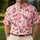 Pink Flamingo Golf Friends Hole in One Theme for Weekend Fairway Players and Couples Men's Polo Shirt - 4