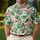 Pink Flamingo Tropical Garden for Breast Cancer Awareness Golf Tennis Active Lifestyle Men's Polo Shirt - 4