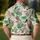 Pink Flamingo Tropical Garden for Breast Cancer Awareness Golf Tennis Active Lifestyle Men's Polo Shirt - 5