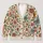 Hand-Drawn Retro Floral Blooms For Relaxed Weekend Layering And Everyday Outings All-over Print Knitted Cardigan - 1