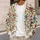 Hand-Drawn Retro Floral Blooms For Relaxed Weekend Layering And Everyday Outings All-over Print Knitted Cardigan - 5