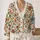 Hand-Drawn Retro Floral Blooms For Relaxed Weekend Layering And Everyday Outings All-over Print Knitted Cardigan - 2