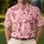 Pink Western Cowgirl Rodeo Icons for Country Golf Days and Ranch Weekend Style Men's Polo Shirt - 4