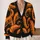 Orange Octopus Tentacles For Quirky Autumn Layering And Everyday Coastal Style Outfits All-over Print Knitted Cardigan - 2