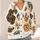 Playful Eyeglass-Wearing Dog Faces for Casual Weekend Layering and Stylish Dog Lovers All-over Print Knitted Cardigan - 4
