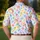 Floral Pickleball Paddles for Tennis Club Summers, Matching Team Style and Vacations Men's Polo Shirt - 5