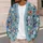 Hummingbird Floral Garden Motifs for Spring Autumn Layering and Women’s Everyday Style All-over Print Knitted Cardigan - 5
