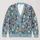 Hummingbird Floral Garden Motifs for Spring Autumn Layering and Women’s Everyday Style All-over Print Knitted Cardigan - 1