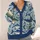 Colorful Folk Fish Motifs for Seaside Weekends and Casual Layering for Women Everywhere All-over Print Knitted Cardigan - 4