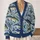 Colorful Folk Fish Motifs for Seaside Weekends and Casual Layering for Women Everywhere All-over Print Knitted Cardigan - 2