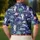 Astronaut Golf Adventure Under Palm Trees for Summer Fairways and Space-Loving Players Men's Polo Shirt - 5