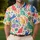 Colorful Cat Garden Motifs for Summer Golf Days and Pet Lover Gifts for Animal Lovers Men's Polo Shirt - 4