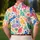 Colorful Cat Garden Motifs for Summer Golf Days and Pet Lover Gifts for Animal Lovers Men's Polo Shirt - 5