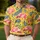 Pink Flamingos Tropical Golf Day Outfit for Men and Women Summer Resort Style Men's Polo Shirt - 4