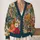 Retro Wildflower Garden Motifs for Relaxed Everyday Layering and Bohemian Weekend Style All-over Print Knitted Cardigan - 2