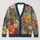Retro Wildflower Garden Motifs for Relaxed Everyday Layering and Bohemian Weekend Style All-over Print Knitted Cardigan - 1